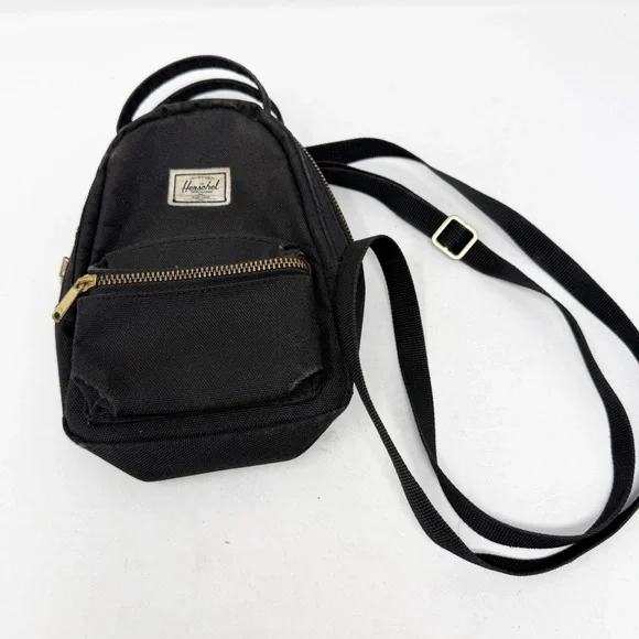 Herschel Supply Co. Black Nova Mini Backpack Shaped Cross Body Bag - Picture 3 of 7